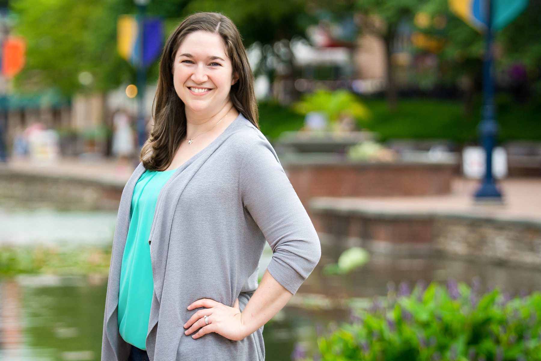 Erin at Carroll Creek in Frederick Maryland